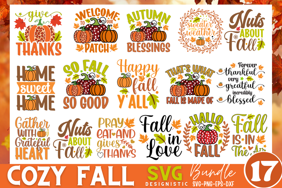 Fall SVG Bundle, Autumn SVG Bundle, an Object Graphic by Design's Dark (Photo 4 of 16)