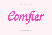 Comfier, a Script Font by yumnatype (Thumbnail 1 of 10)
