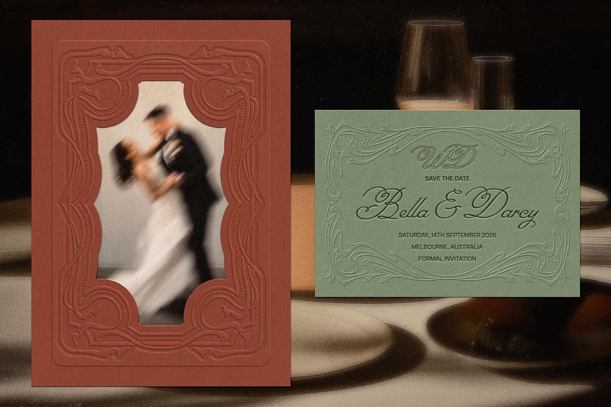 Art Nouveau Papers & Frames, a Texture Graphic by pixelbuddha.net (Photo 2 of 13)