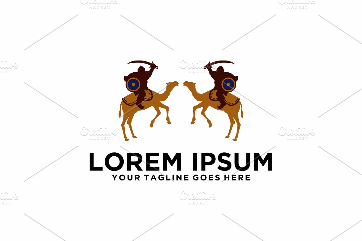 Arabian Soldier with Camel logo, a Branding & Logo Template by REDVY CREATIVE (Photo 2 of 2)