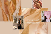 Cream Gold Hand Painted Textures, a Background Graphic by eclosque (Thumbnail 14 of 32)