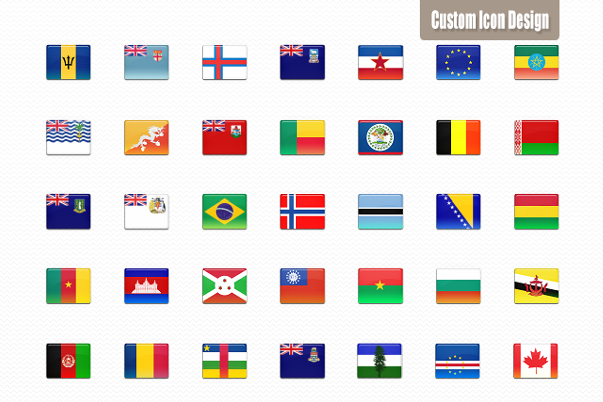All-in-one Country Flag Icon Set preview 2
