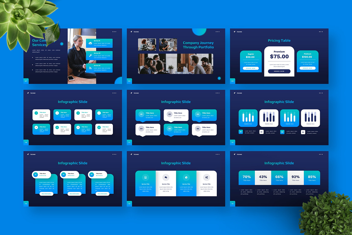 Techno - Keynote Templates, a Presentation Template by Deepslide Studio (Photo 5 of 6)