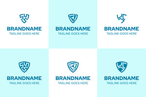 Letters SSS UUU Shield Logo Set, a Branding & Logo Template by Pray Art Design Studio