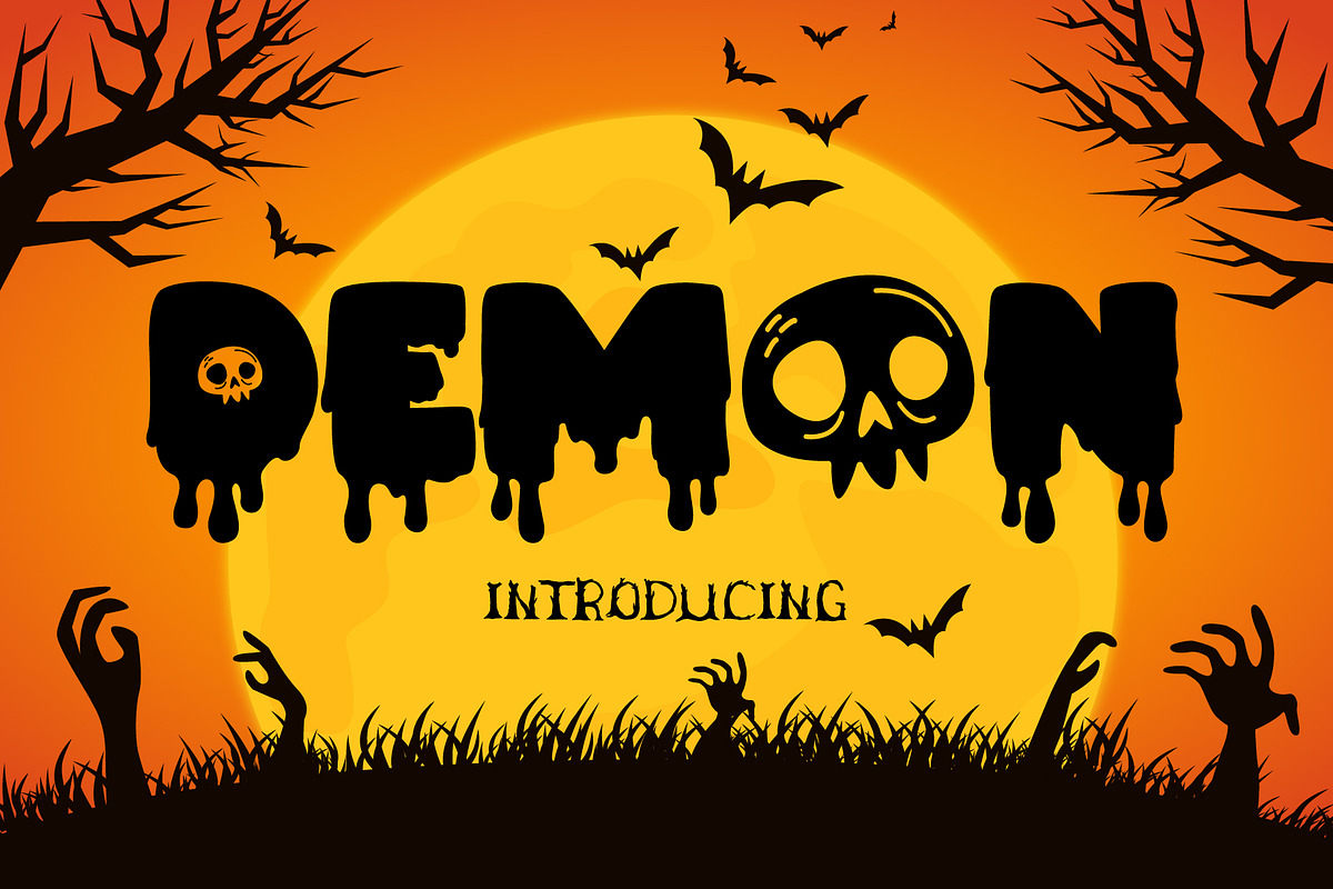 Demon Fonts, a Font by Fox7 By Rattana (Photo 1 of 7)