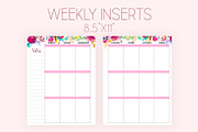 Weekly Planner Inserts 8.5x11 Purple, a Stationery Template by EasyLifePlanners (Thumbnail 1 of 3)