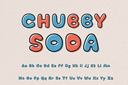 Retro bubble font - Chubby Soda, a Handwritten Font by ZoloDesignHub (Thumbnail 9 of 9)