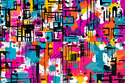 20 Seamless Urban Graffiti Patterns, a Pattern Graphic by Nordic Design (Thumbnail 5 of 9)