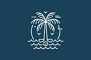 Palm Tree Beach Golf Logo, a Branding & Logo Template by Buqancreative (Thumbnail 4 of 4)