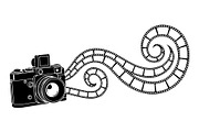 Vintage Camera Film Silhouette, an Object Illustration by yasushie (Thumbnail 9 of 31)
