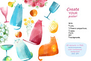 Still Life with Cat - poster creator, an Illustration by Zooza Art (Thumbnail 2 of 10)