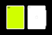 iPad Pro 2021 - Vector, an iPad Mockup by grafikbase (Thumbnail 1 of 5)
