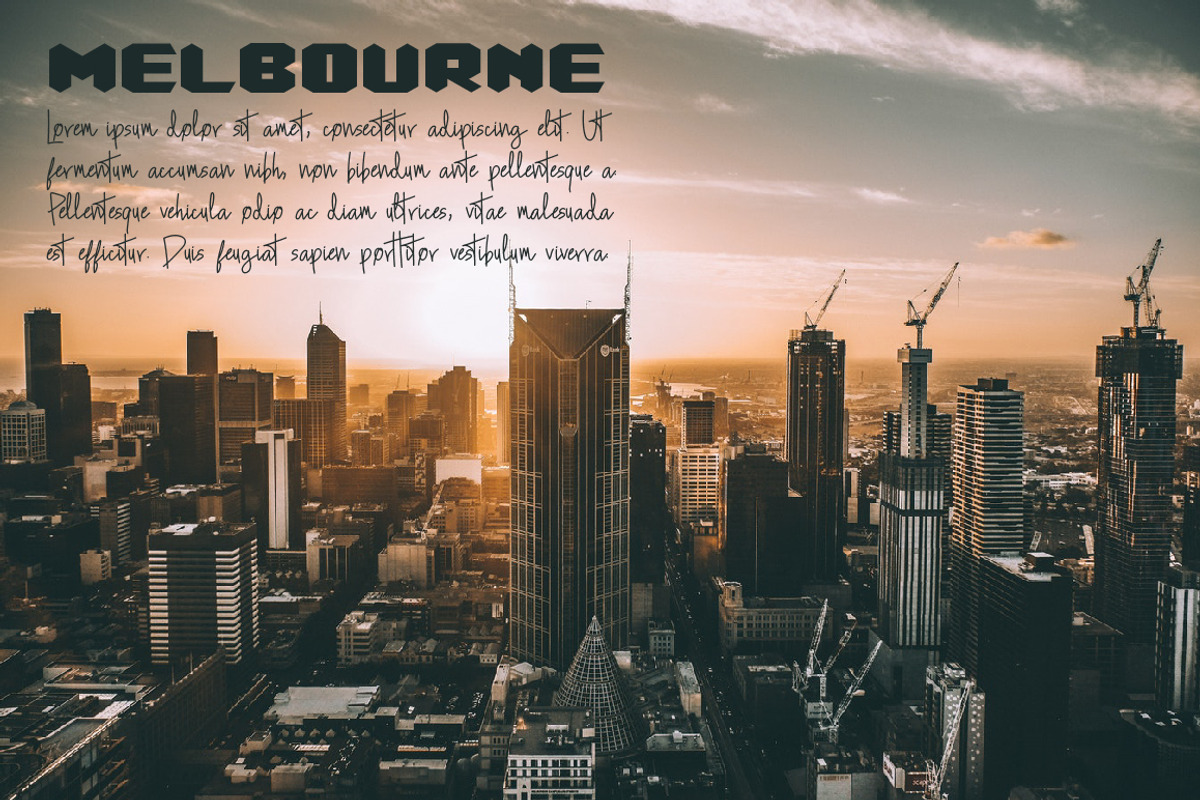 Gold Rush Font Trio preview 2