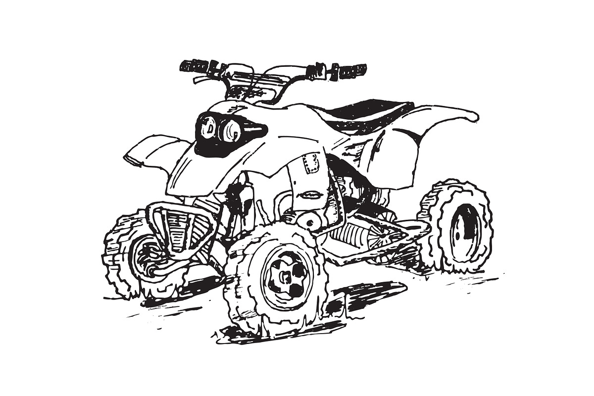 Atv Four-wheeler Illustration, a Transportation Illustration by cvcreative (Photo 2 of 2)