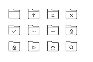 Collection of minimalist folder, a Technology Photo by ZinetroN