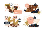 Abstract shapes, geometric elements, a Decorative Illustration by Good Studio (Thumbnail 5 of 8)
