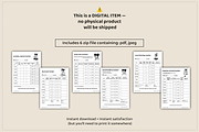 6 Printable Mood Tracker Bundle, a Stationery Template by MuzaArtStudio (Thumbnail 8 of 8)