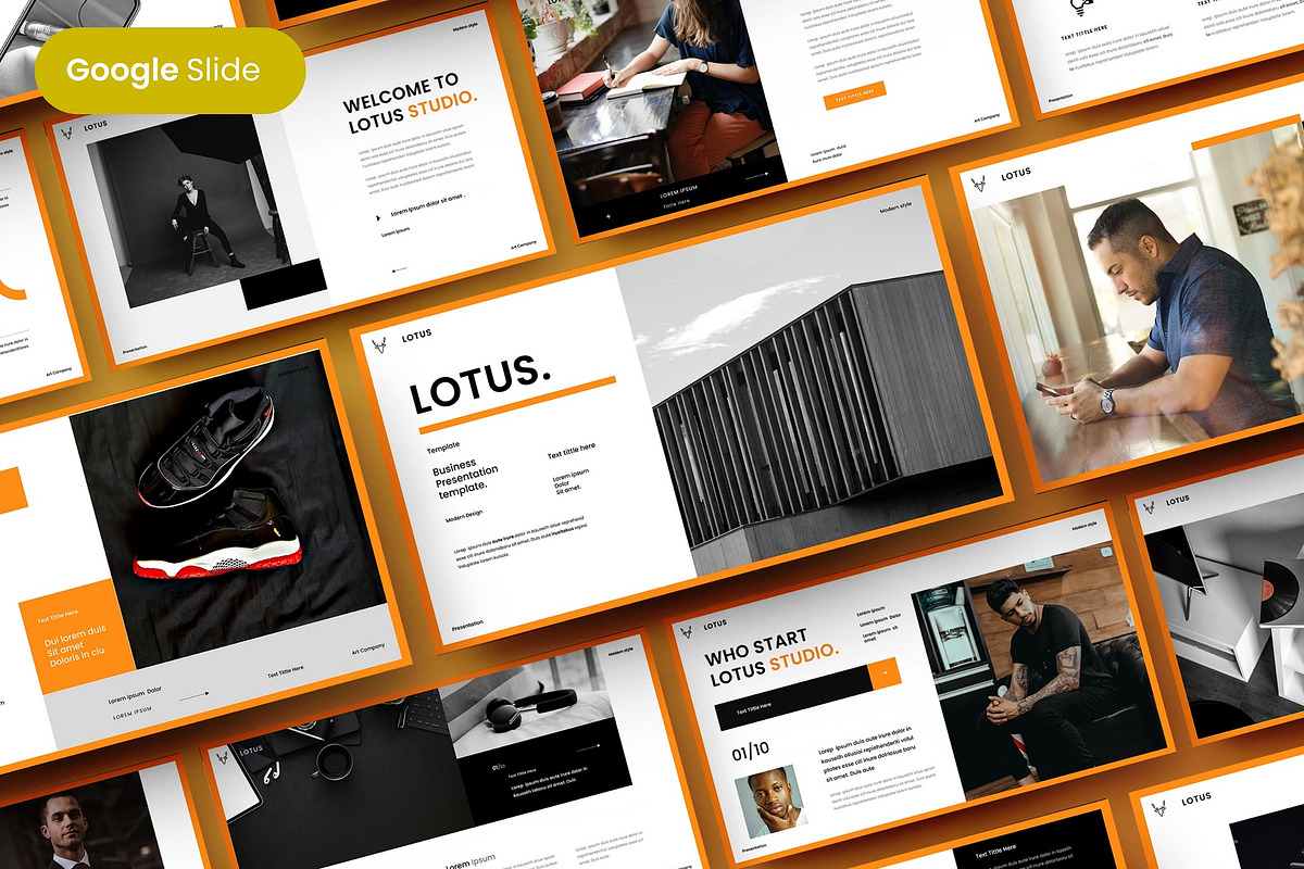 Lotus - Business Google Slide, a Presentation Template by Dens Creative Studio (Photo 1 of 6)