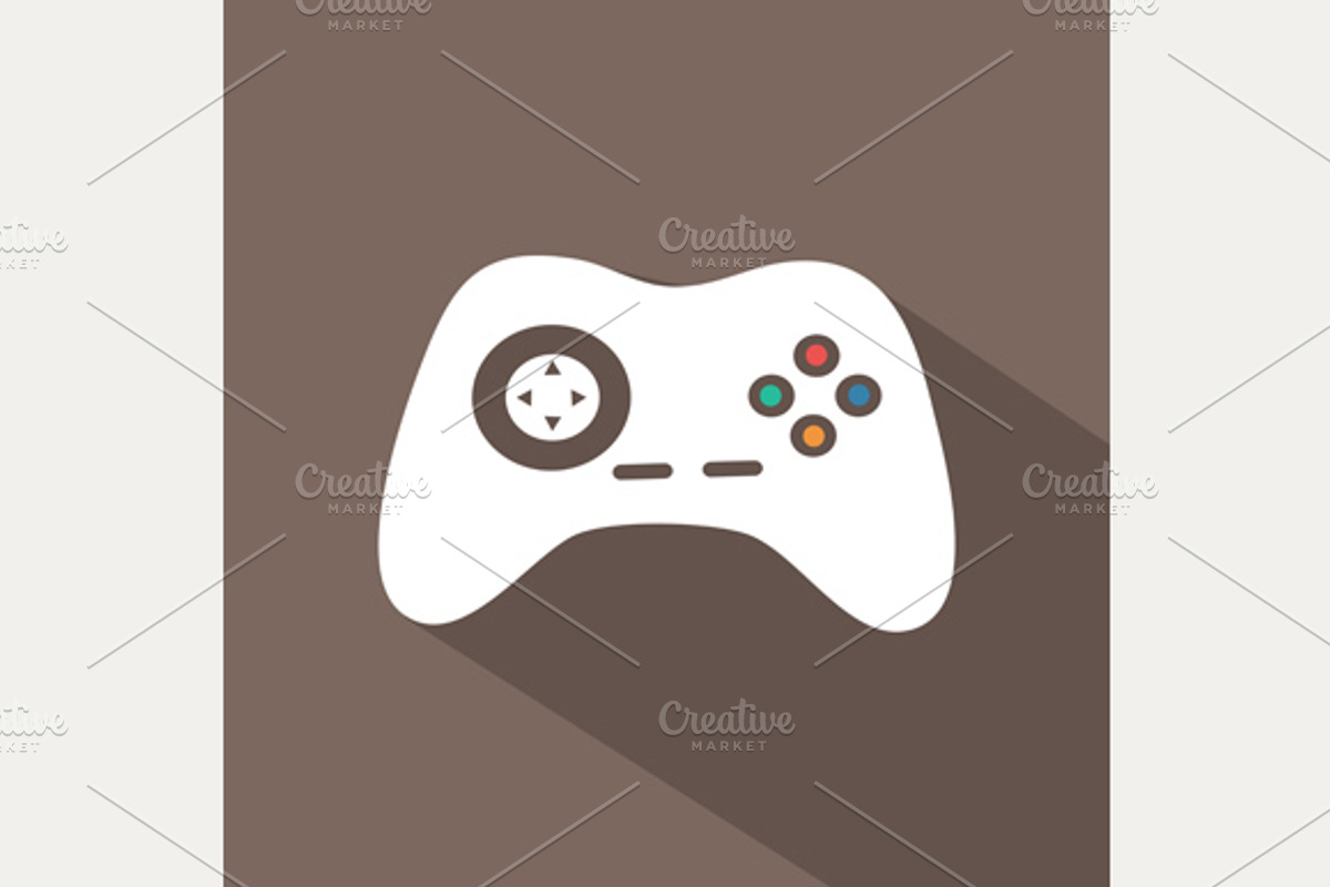 Game flat icon