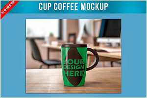 Cup Coffee Mockup PSD