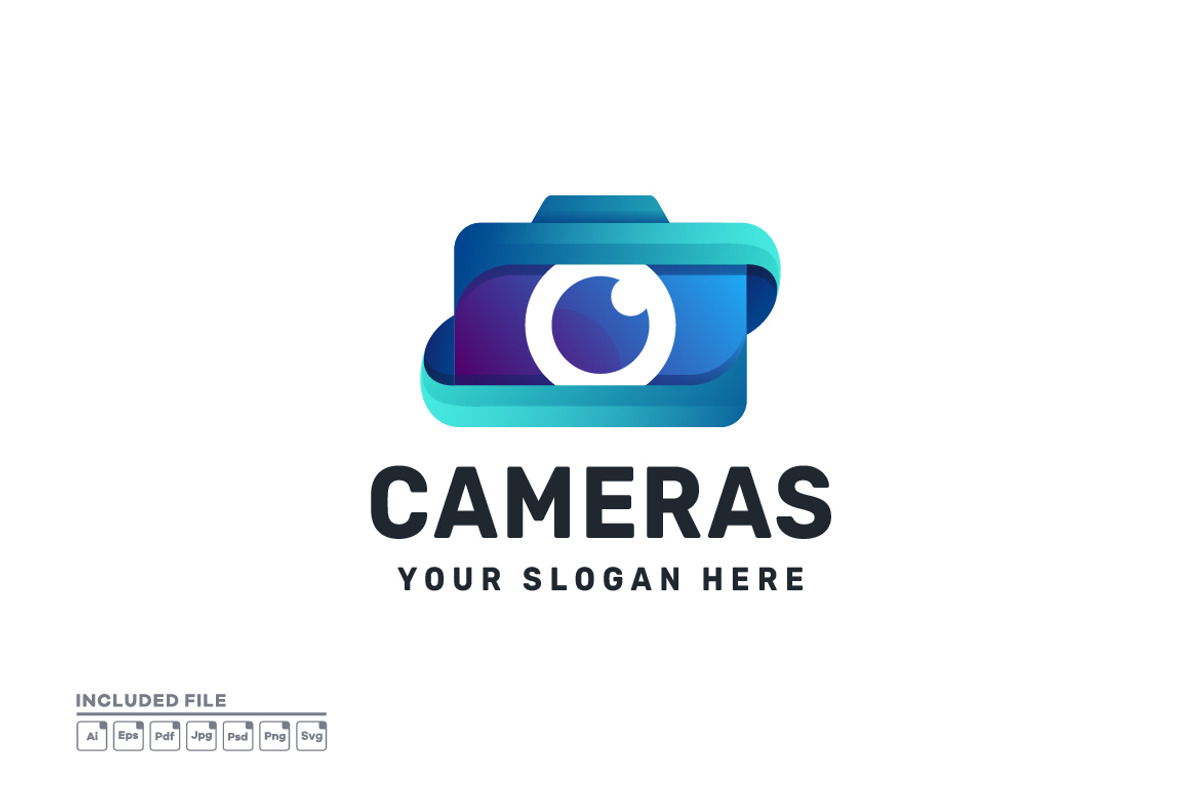 Camera Gradient Colorful Vector Logo, a Branding & Logo Template by yuanesei