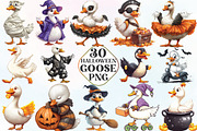 Funny Halloween Silly Goose Clipart, an Illustration by CraftArtStudio (Thumbnail 1 of 6)