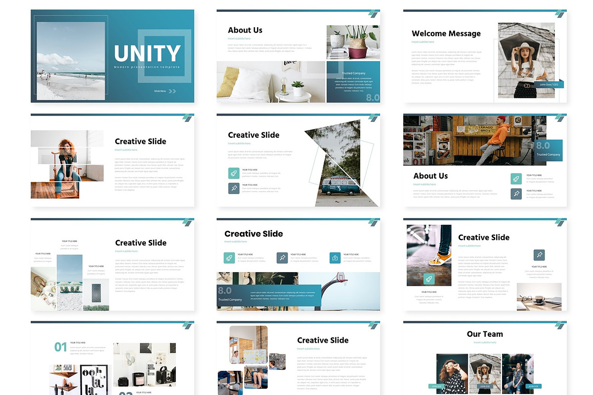 Unity - Powerpoint Template, a Presentation Template by AQR Studio