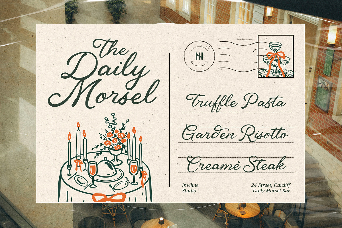 BistroScrawl Handwriting Script Font, a Script Font by Inviline.co (Photo 7 of 10)