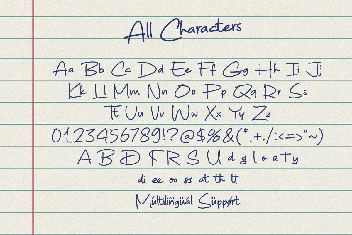 Jacknote - Handwritten Marker Note F, a Handwritten Font by Afkari Studio (Photo 8 of 12)