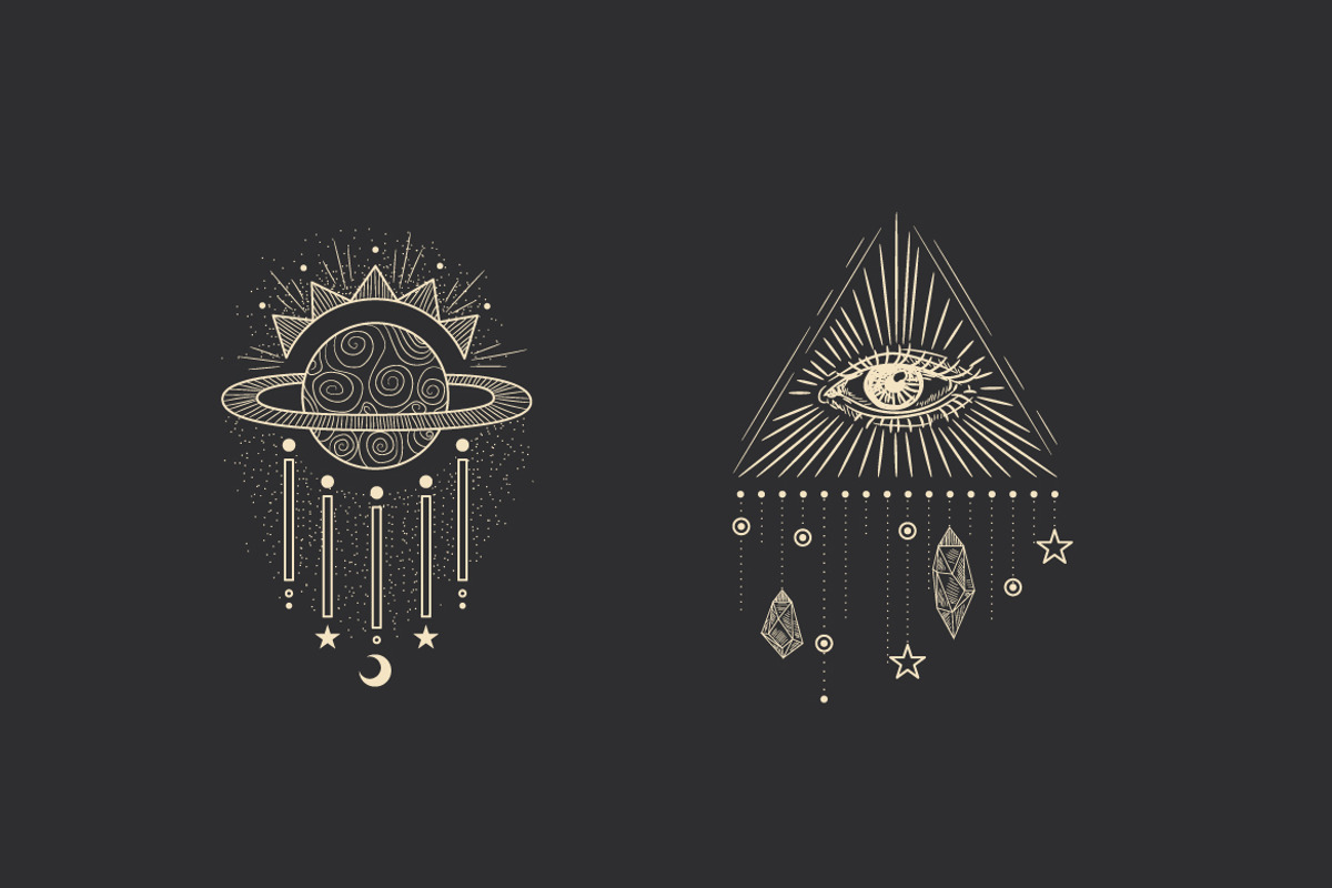 Shine. Sun, moon, stars and crystals, an Illustration by Chikovnaya (Photo 4 of 13)