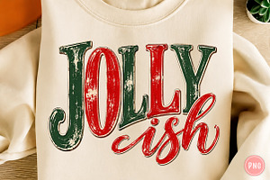 Jolly Ish Retro Christmas PNG