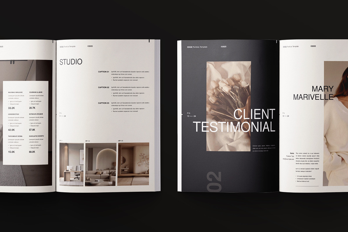 Design Portfolio and Resume Template, a Brochure Template by ArtisanaAura (Photo 6 of 9)
