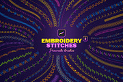 Embroidery Stitches Procreate Brush, a Brush Add-On by Andrew Skoch Design (Thumbnail 1 of 8)