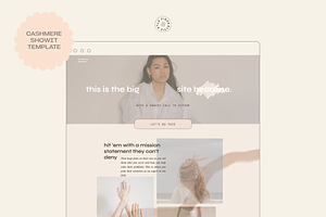 Cashmere Showit Web Template