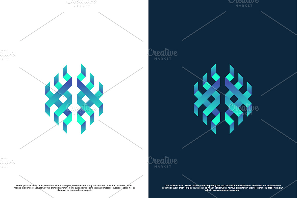 Abstract Tech Blue Logo Design Icon, a Branding & Logo Template by Morvana Crew