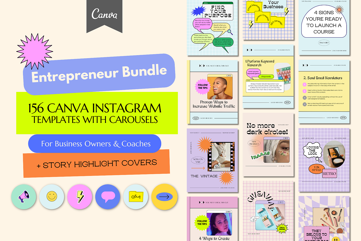 Small Biz Insta Post + Story Bundle, a Social Media Template by Guavamelo Studio (Photo 1 of 17)
