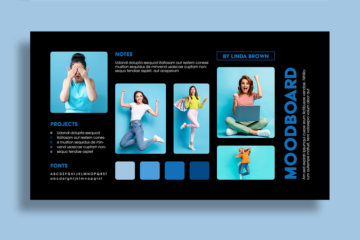 Fashion Photography Mood Board, an UI Kit Template by MightyDesign (Photo 5 of 8)