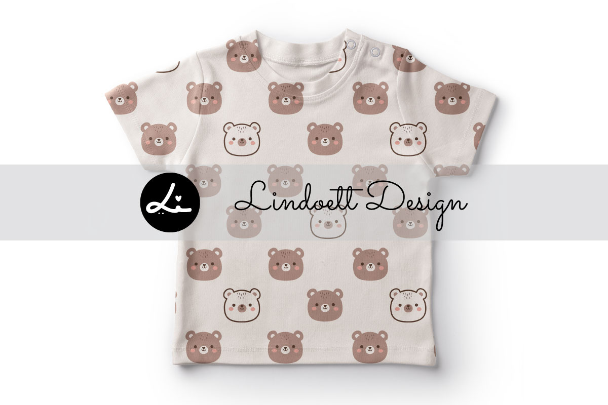 Cute bear seamless pattern, a Pattern Graphic by lindoet23 (Photo 4 of 4)