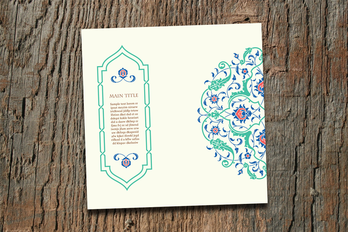 Arabic template, a Card Template by Azat1976
