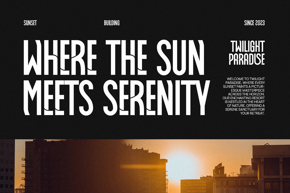 Robison Modern Ligature Futuristic S, a Sans Serif Font by Perfectype (Photo 5 of 8)