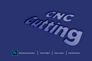 CncCutting Text Effect & Layer Style