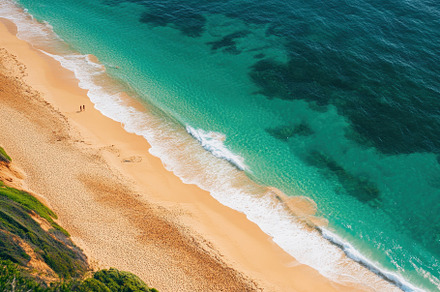Stunning view of Australia's ocean c, a Photo by Iftikhar Alam