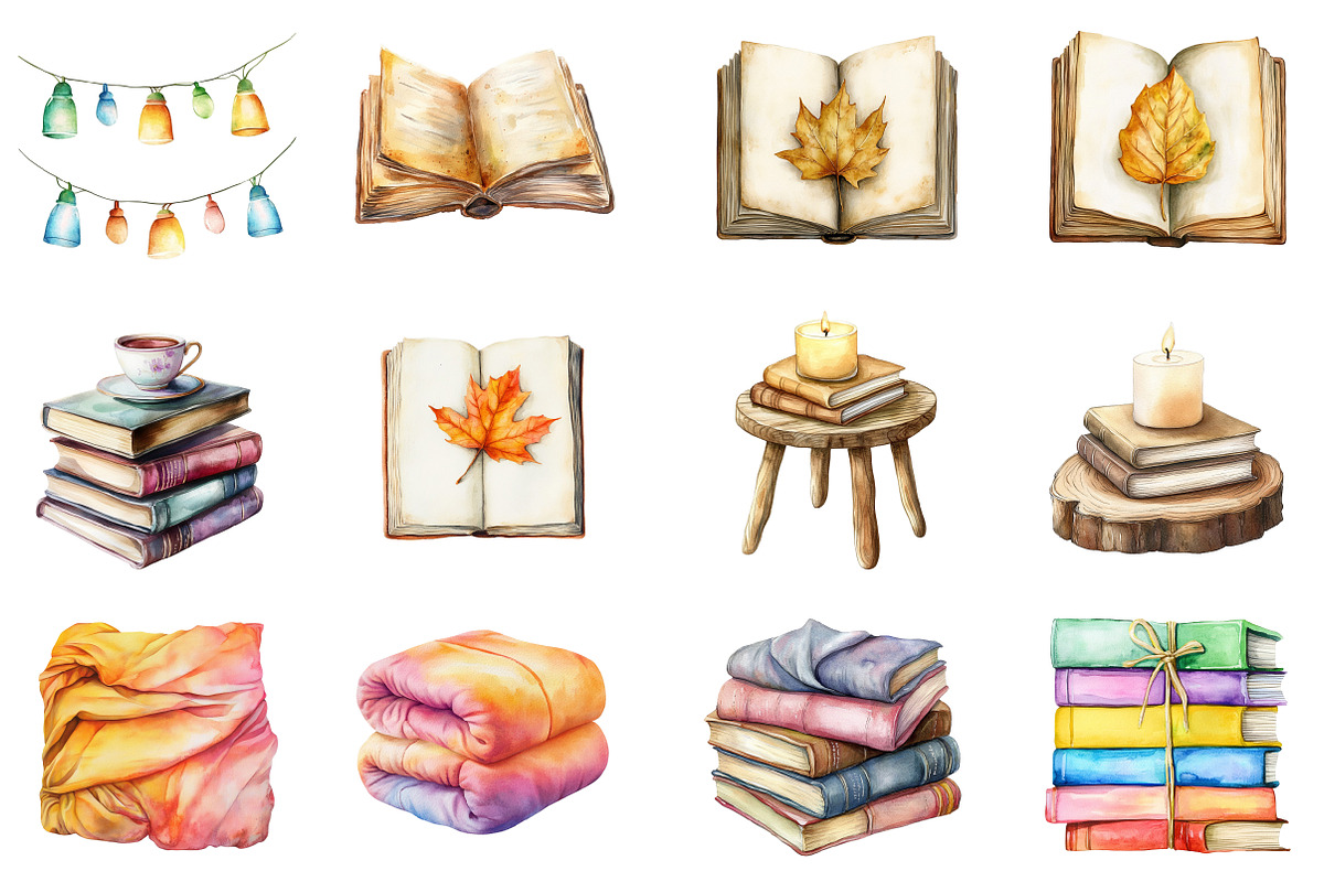 Fall Reading Nook Clipart, an Illustration by CitraGraphics (Photo 3 of 5)
