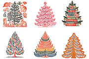 Christmas Tree Clipart Bundle, an Illustration by DreamArtGraphic (Thumbnail 4 of 4)