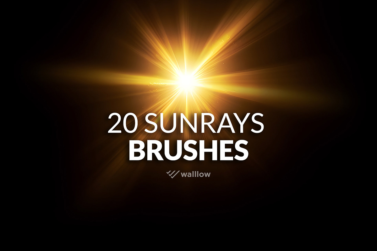 20 Sunlight photoshop brushes, a Brush Add-On by Walllow Creatives (Photo 1 of 2)