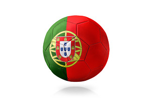 Portugal Flag Soccer Ball Isolated, a Sports & Recreation Photo by Davizro's Market