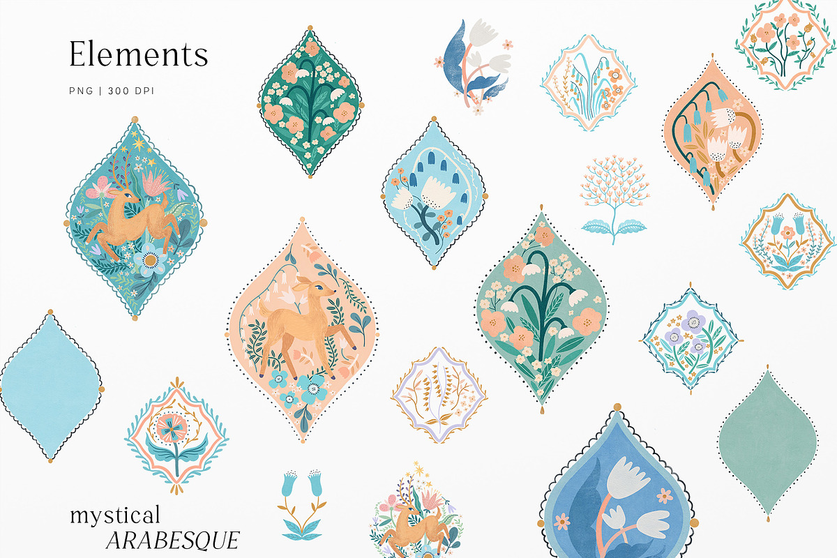 Mystical Arabesque, a Decorative Illustration by annartdreams (Photo 9 of 12)