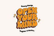 Groovy Orange - Groovy Retro, a Symbol Font by tebaltipislab (Thumbnail 2 of 15)