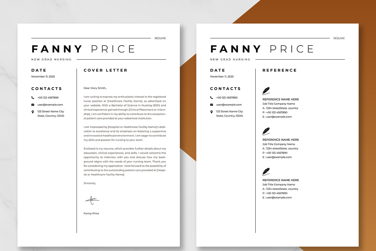 New Grad Nursing Resume Template preview 4