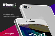 Iphone 7 Mockup Flying White, an iPhone Mockup by mockuptain (Thumbnail 3 of 7)